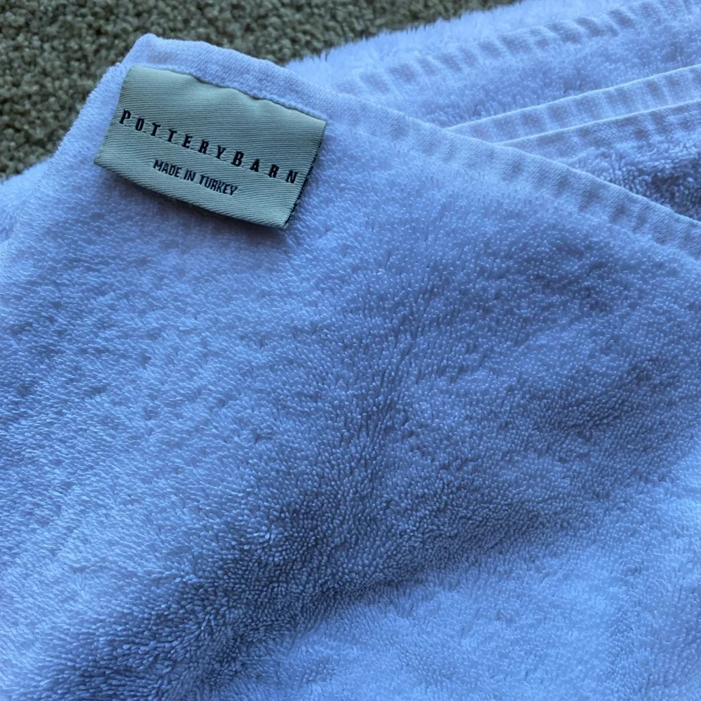 Pottery Barn Turkish Cotton Towel Set 2 Bath Towels and 2 Washcloths Stripes
